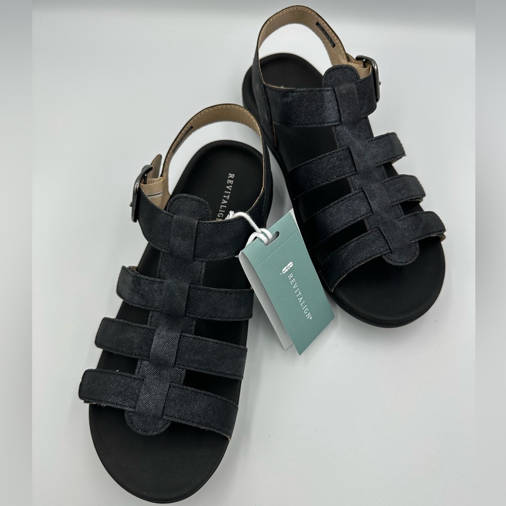 Revitalign Verona Shimmer Orthotic Sandals Women’s 11B | Arch Support